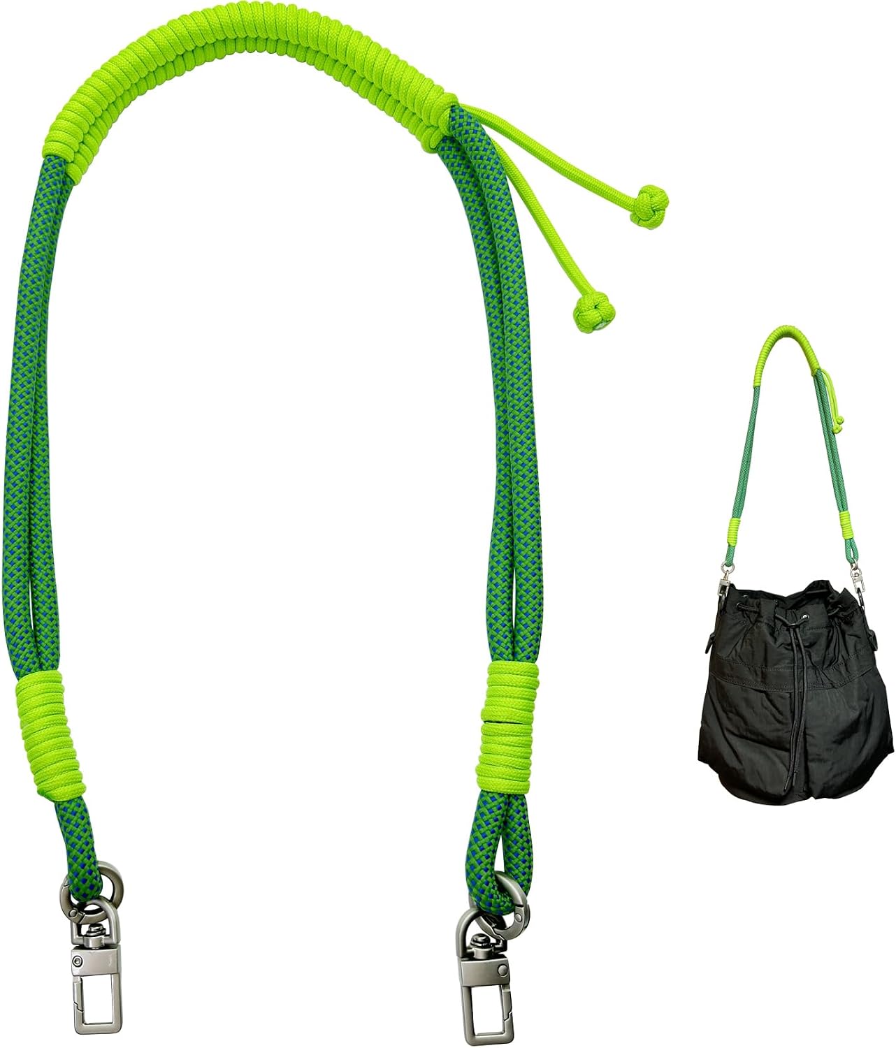 Braided Paracord Handbag Strap in Rope Finish