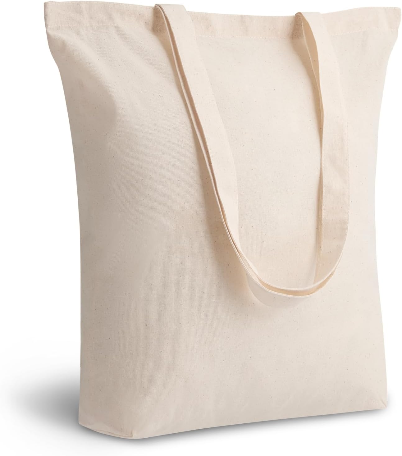 Cotton Totes with 4-Inch Gusset, 12 Pack, 15 x 16 x 4 in