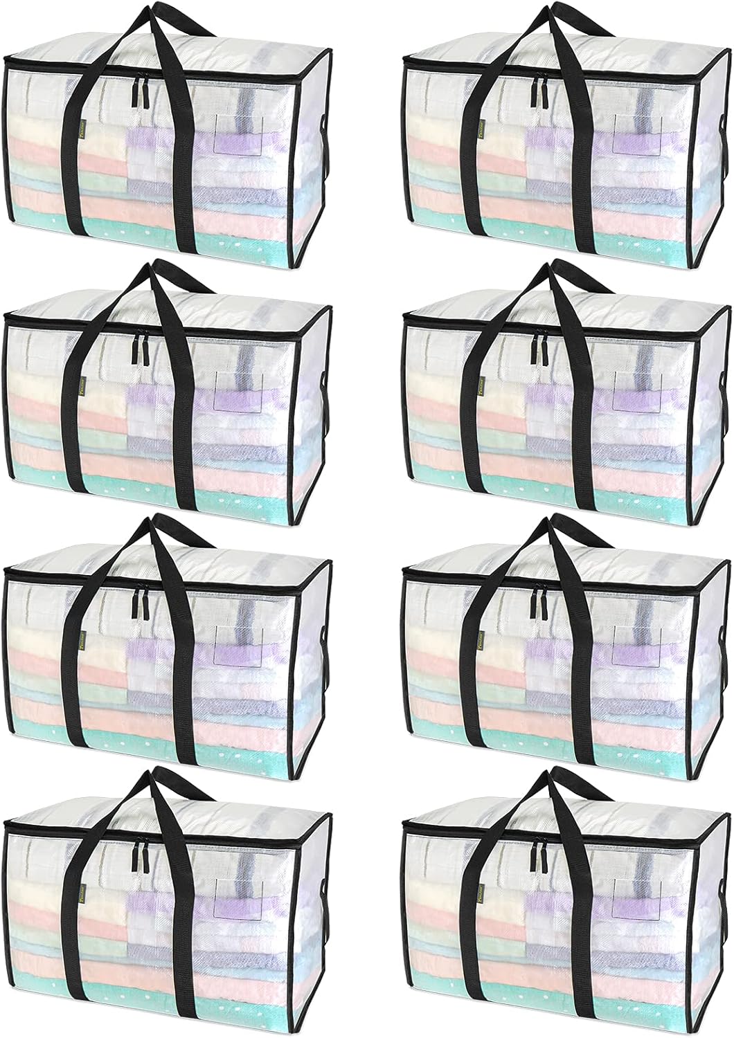 Oversized Moving Bags with Reinforced Handles, 8 Pack